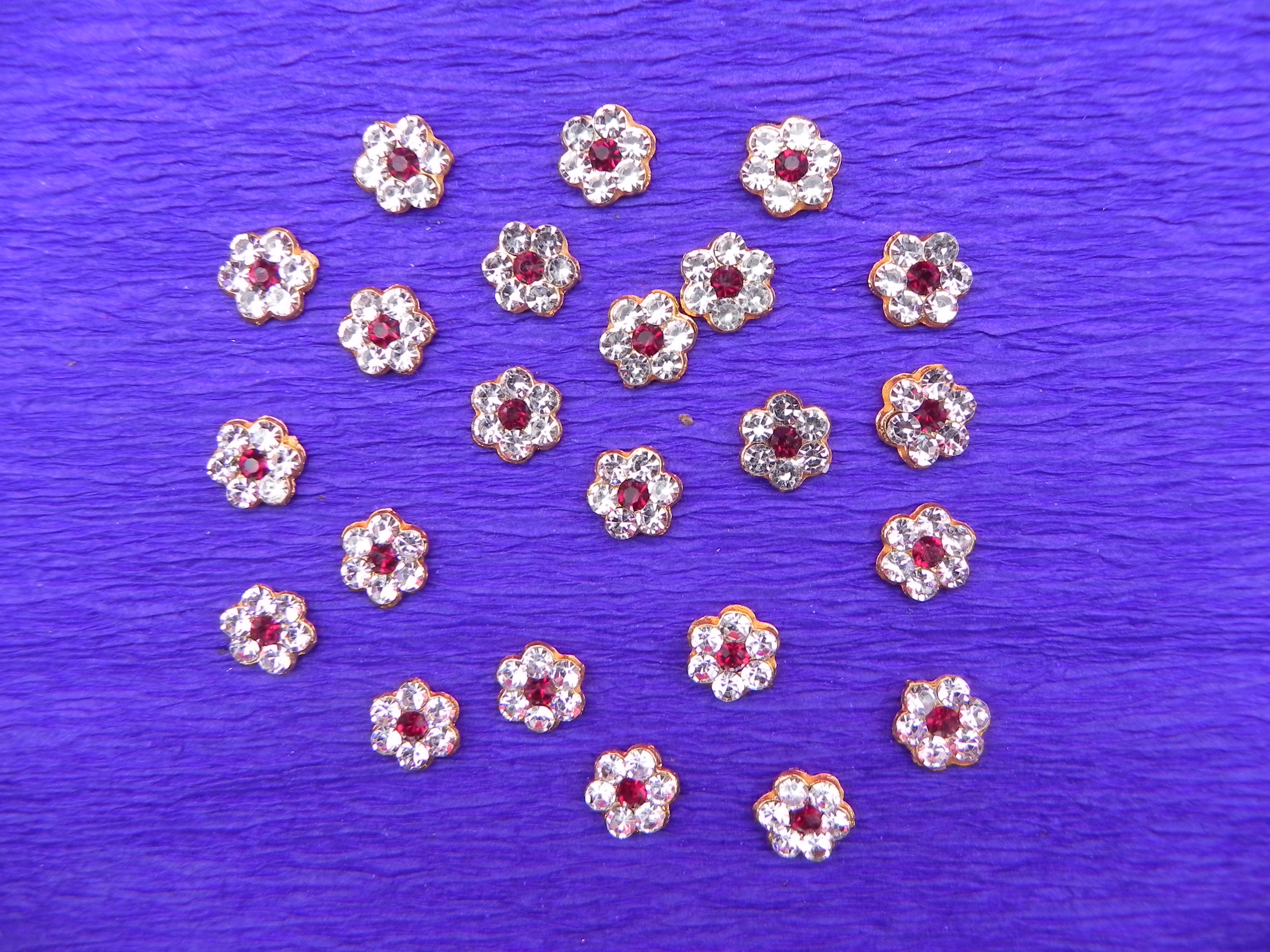 Barma Stones for Mantap, God Idols, and Faces - 24 Pieces Packet