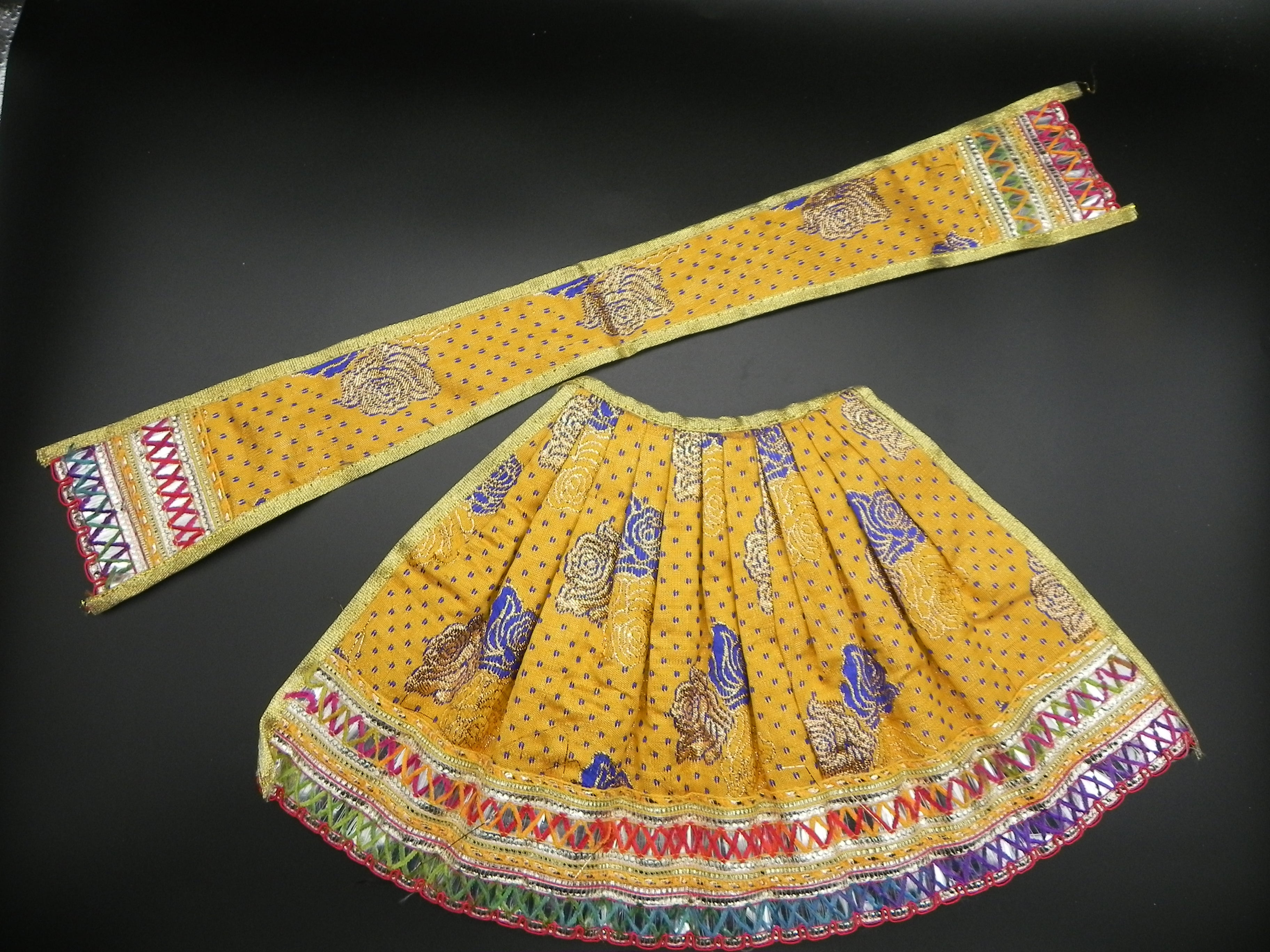 Lehanga and Patka set Height-8 inch{Rose design}