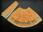 Diamond Fan Design ï»¿Lehenga and Patka Set Height-8 inch