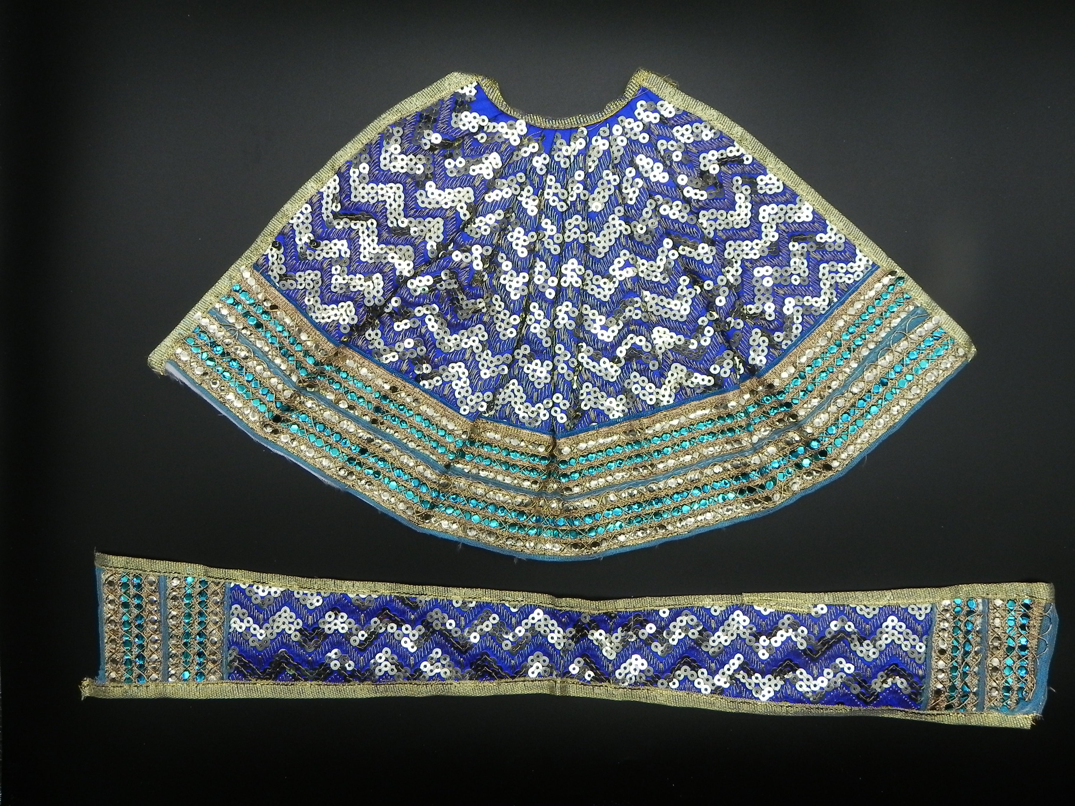 Mirror Design ﻿Lehenga and Patka Set Height-8 inch