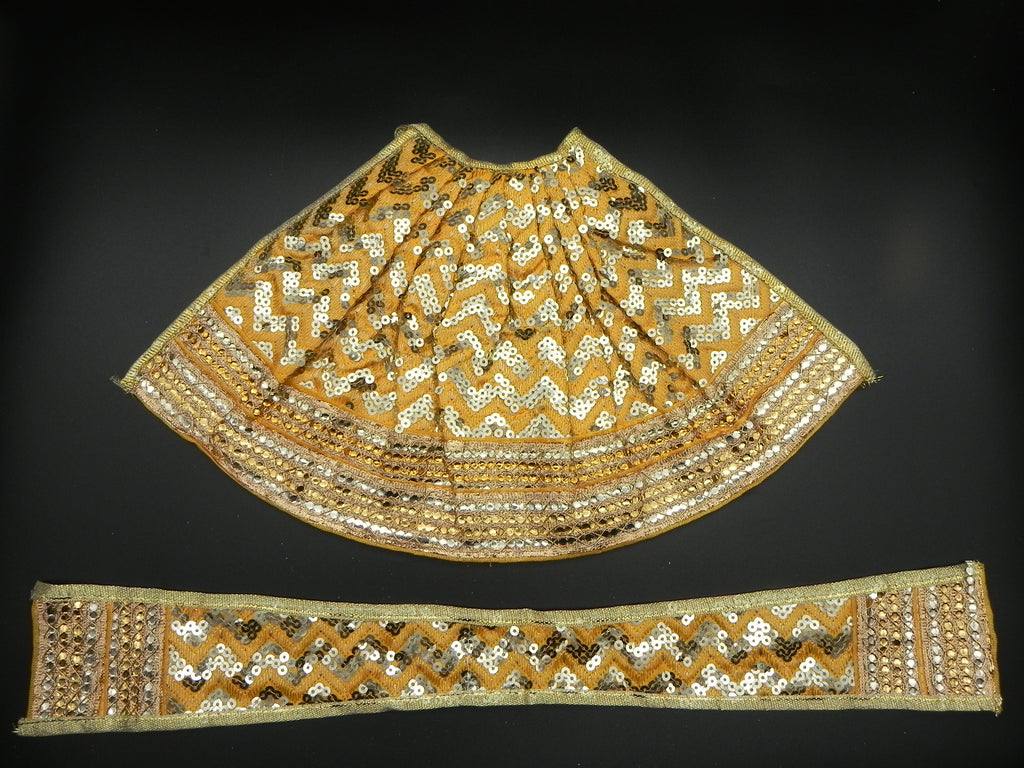 Mirror Design ﻿Lehenga and Patka Set Height-8 inch