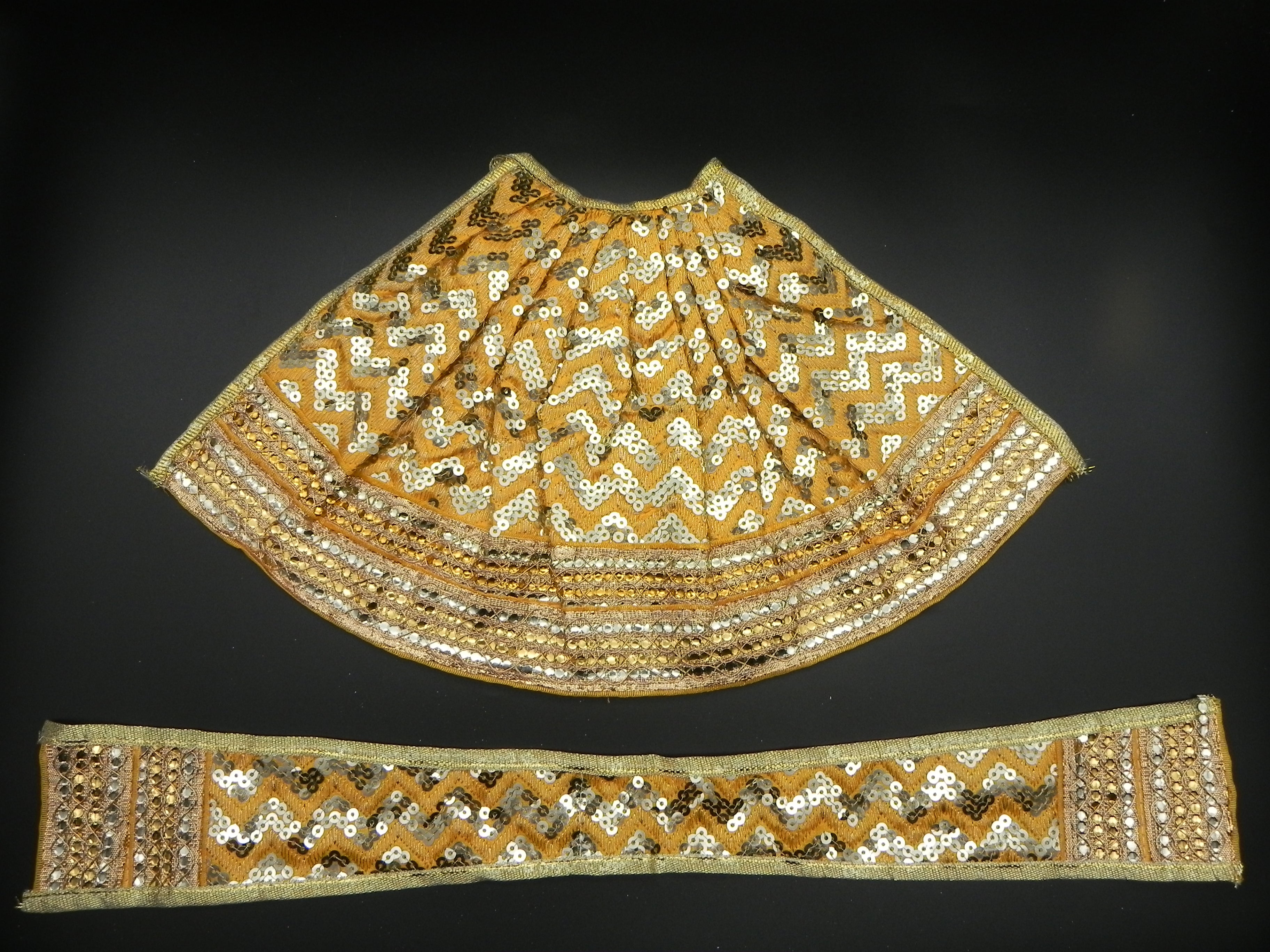 Mirror Design ﻿Lehenga and Patka Set Height-8 inch