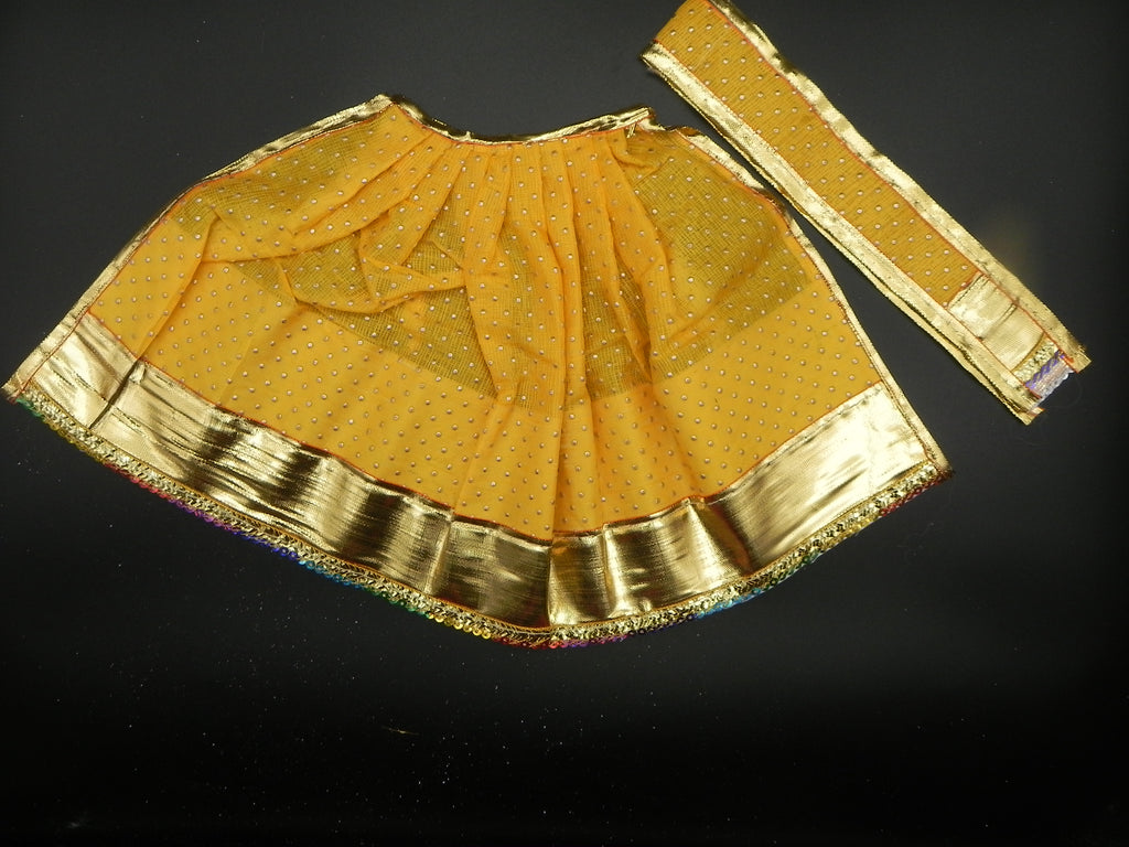 Dew Drop Design Lehanga and Patka Set - Height-9 inch