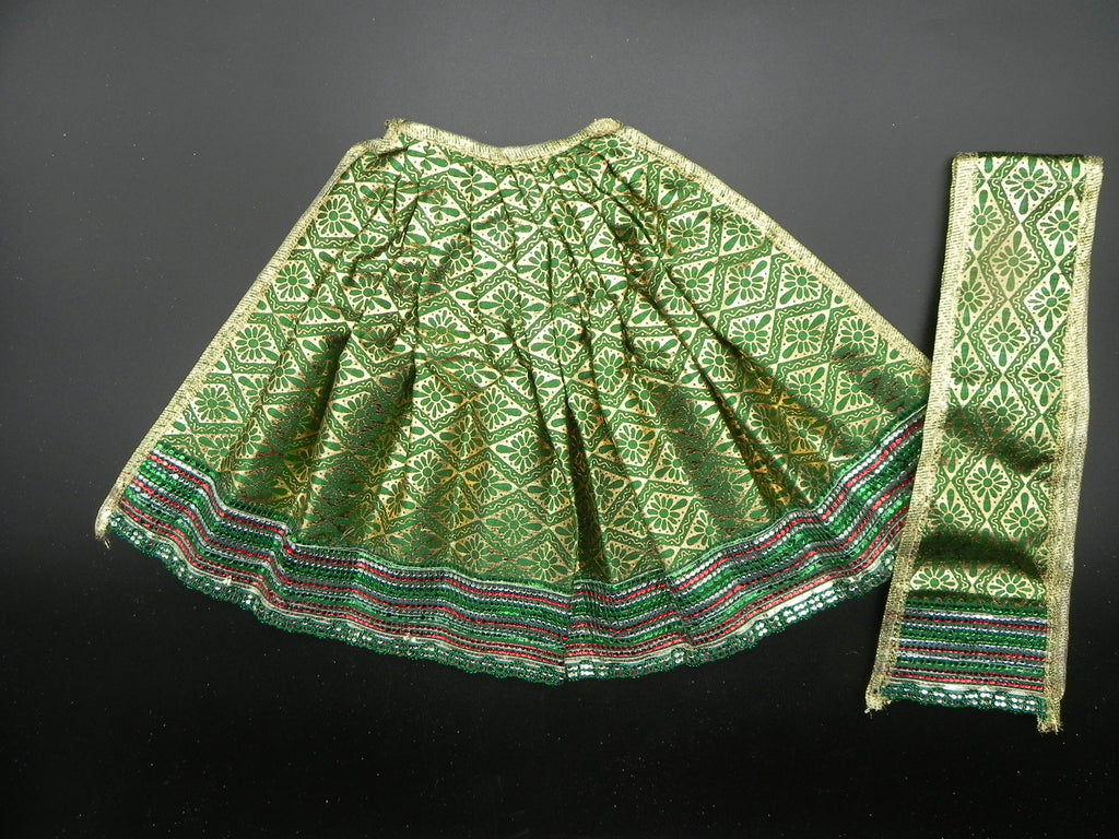 Lehenga and Patka set Height-9 inch