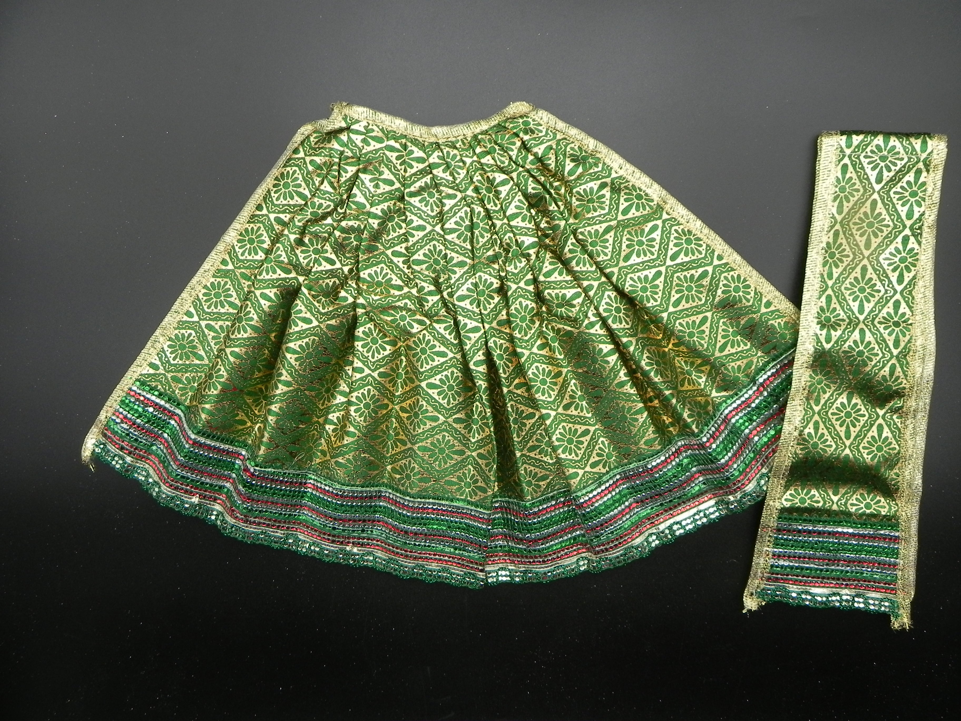 Lehenga and Patka set Height-9 inch