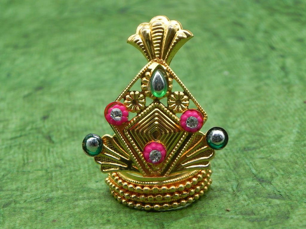 Mukut with Stone [Height - 2 inch]