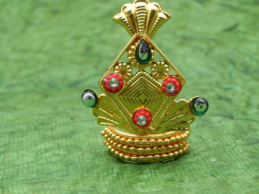 Mukut with Stone [Height - 2 inch]