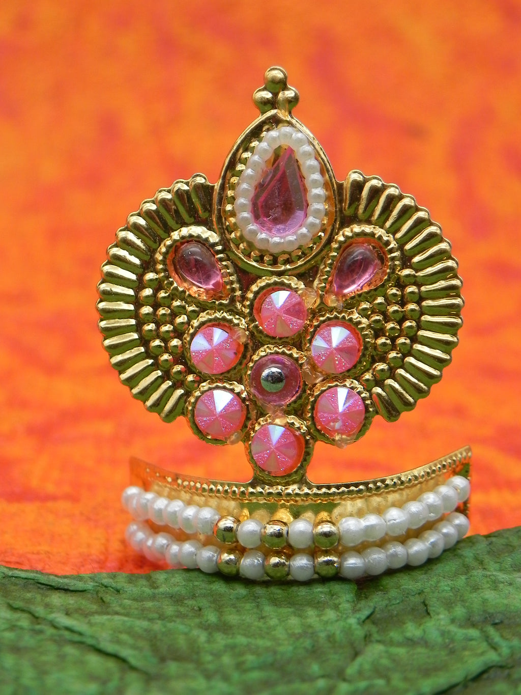 Mukut with Moti[Height - 1.5 inch]