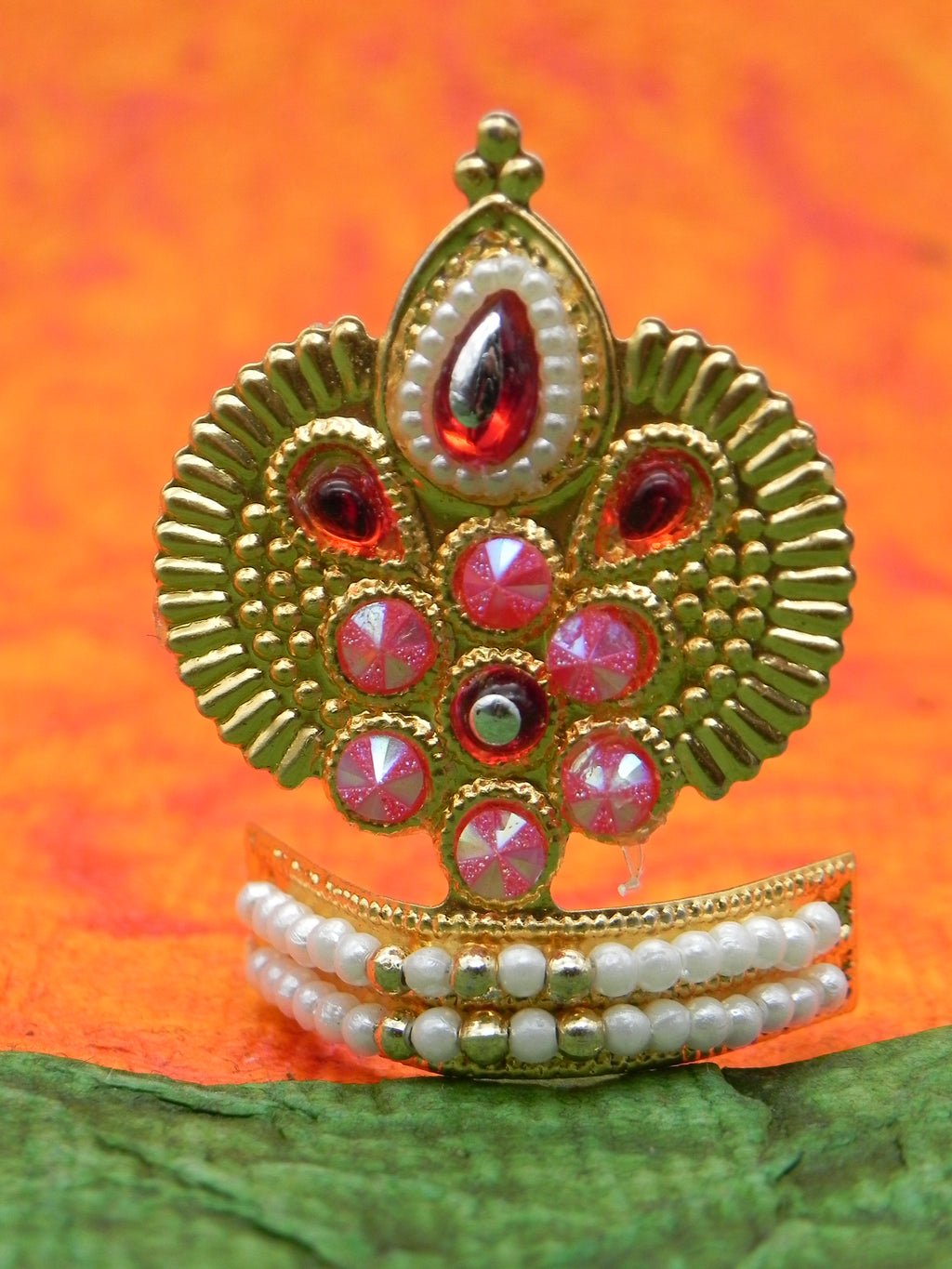 Mukut with Moti[Height - 1.5 inch]