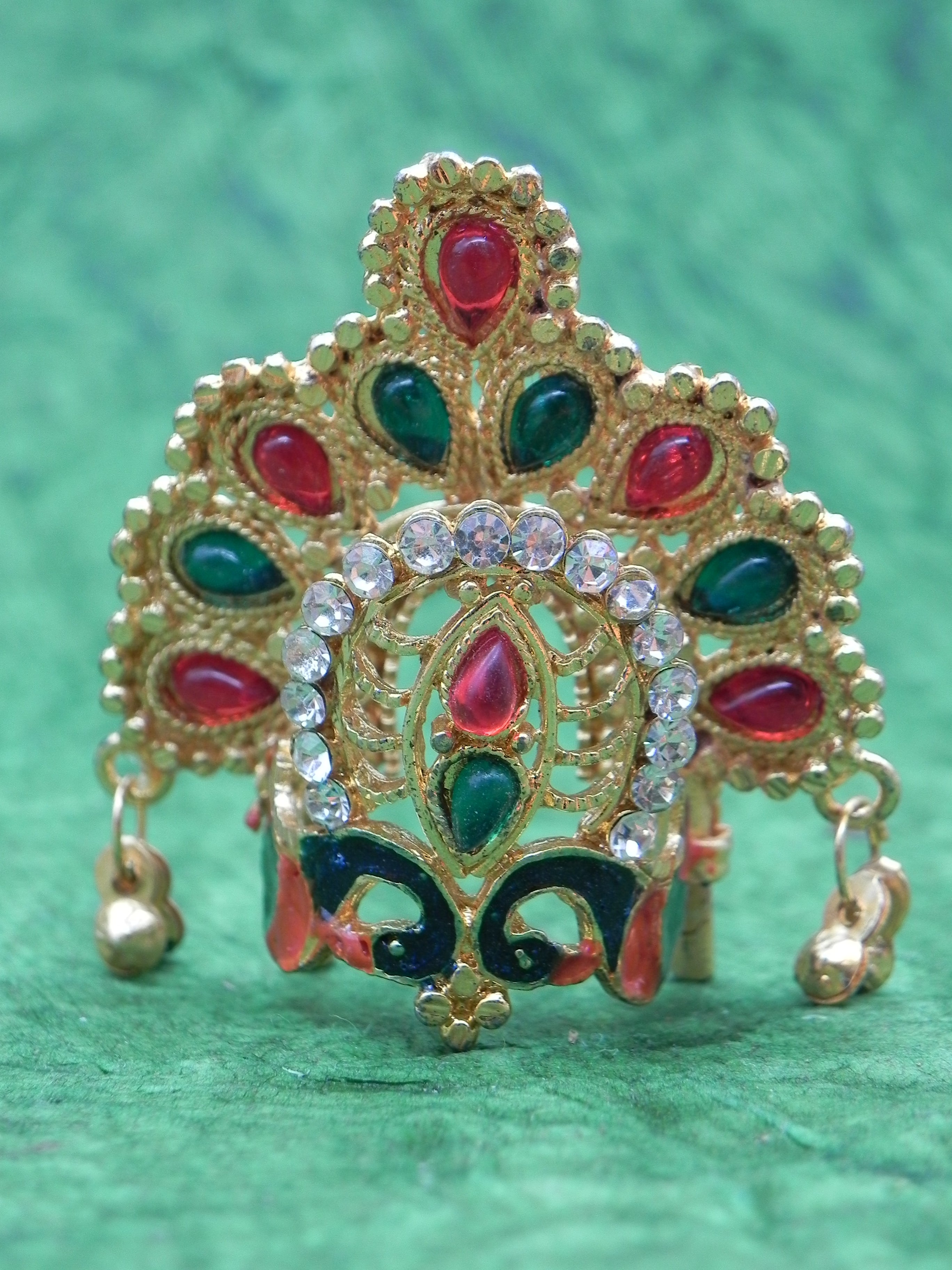 Mukut with stone [Height - 2 inch]