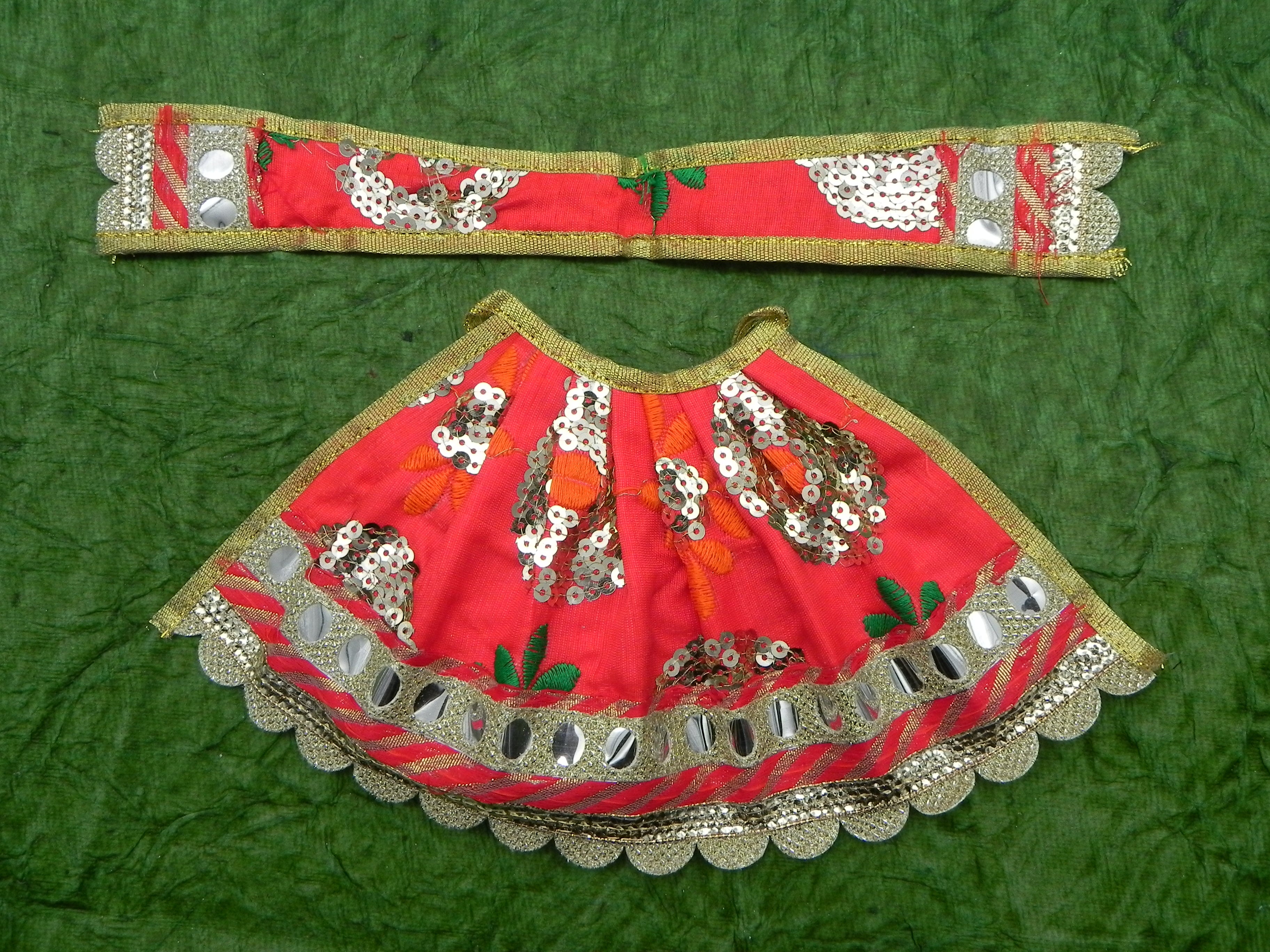 Flower Design with Chamki Lehenga and Patka Height - 8 inch