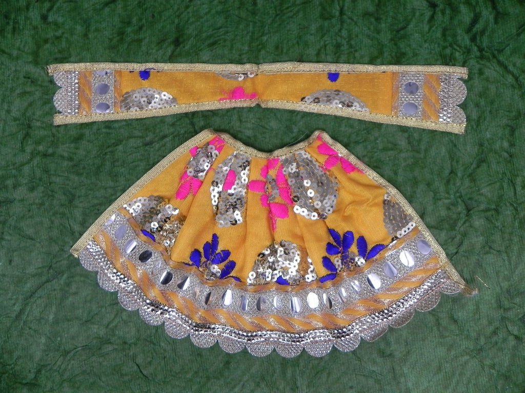 Flower Design with Chamki Lehenga and Patka Height - 8 inch