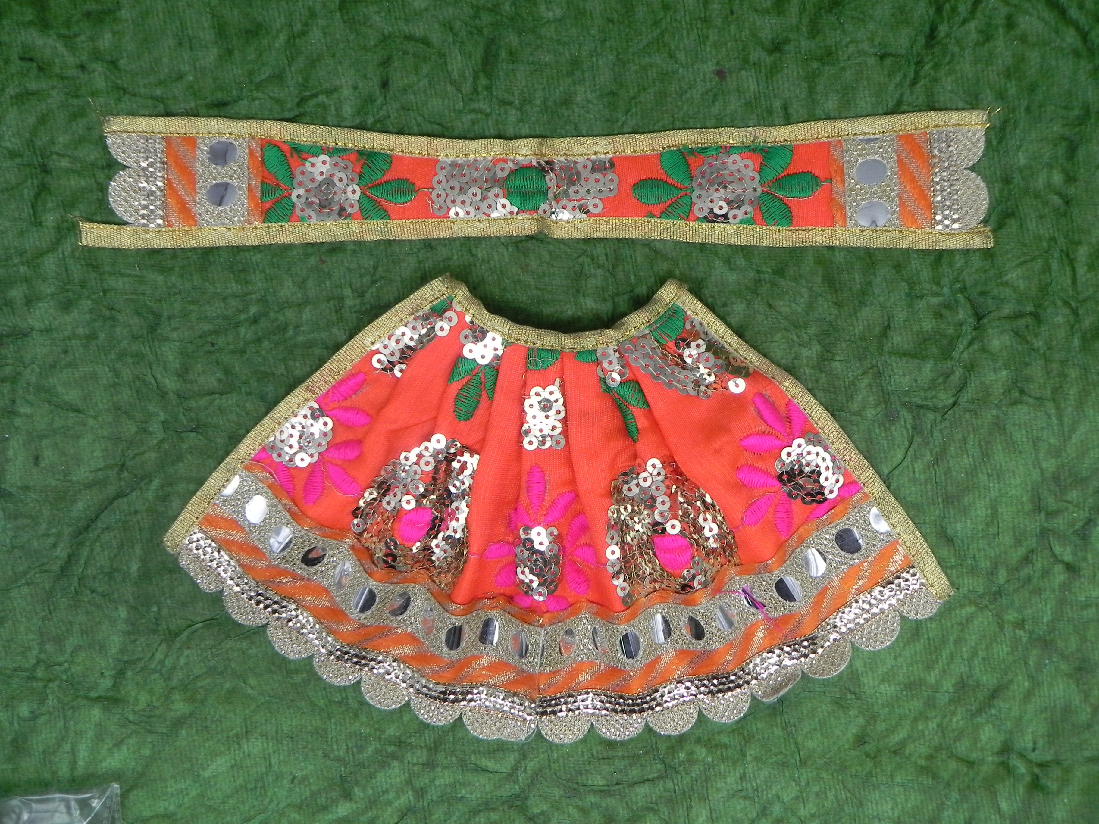 Flower Design with Chamki Lehenga and Patka Height - 8 inch