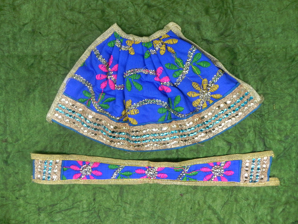 Flower Design Lehenga and Patka Set Height - 5 inch