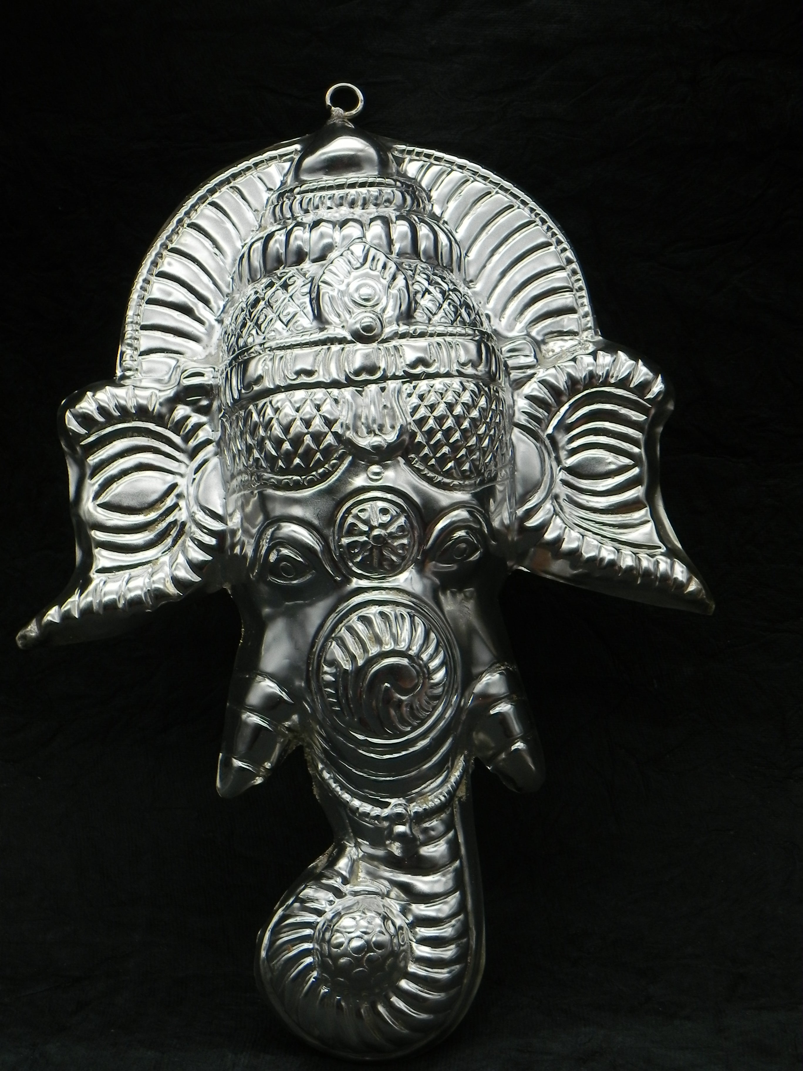 Ganesha Brass Face Height - 10 inch