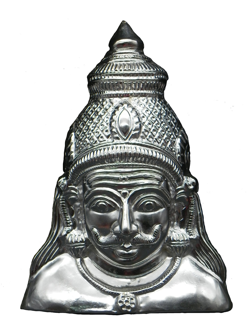 Shaneshwara / Veerabhadra / Munishwara / Kalabairava / Shiva  Brass Face [ Height - 11.5 inch]