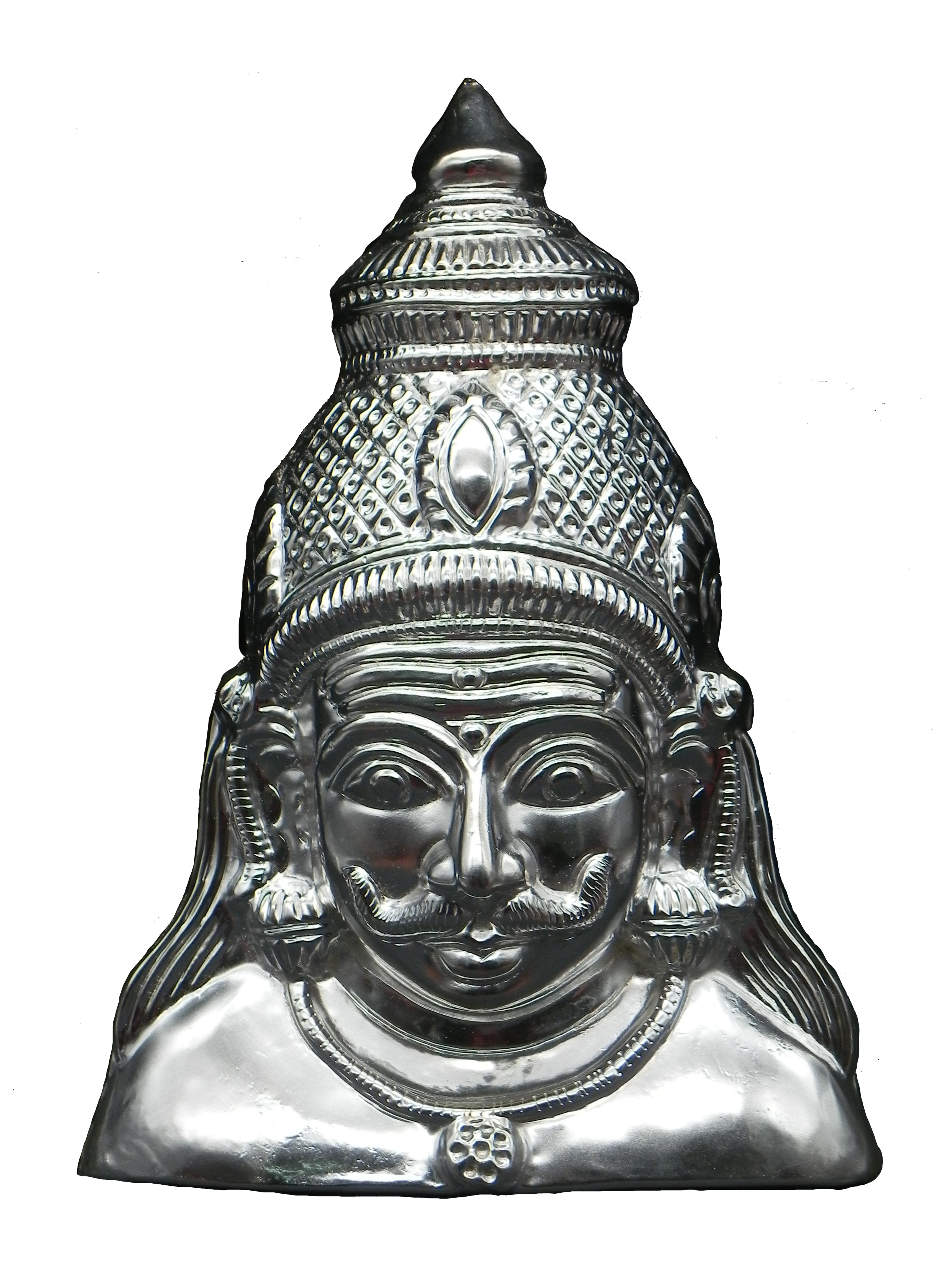 Shaneshwara / Veerabhadra / Munishwara / Kalabairava / Shiva  Brass Face [ Height - 11.5 inch]