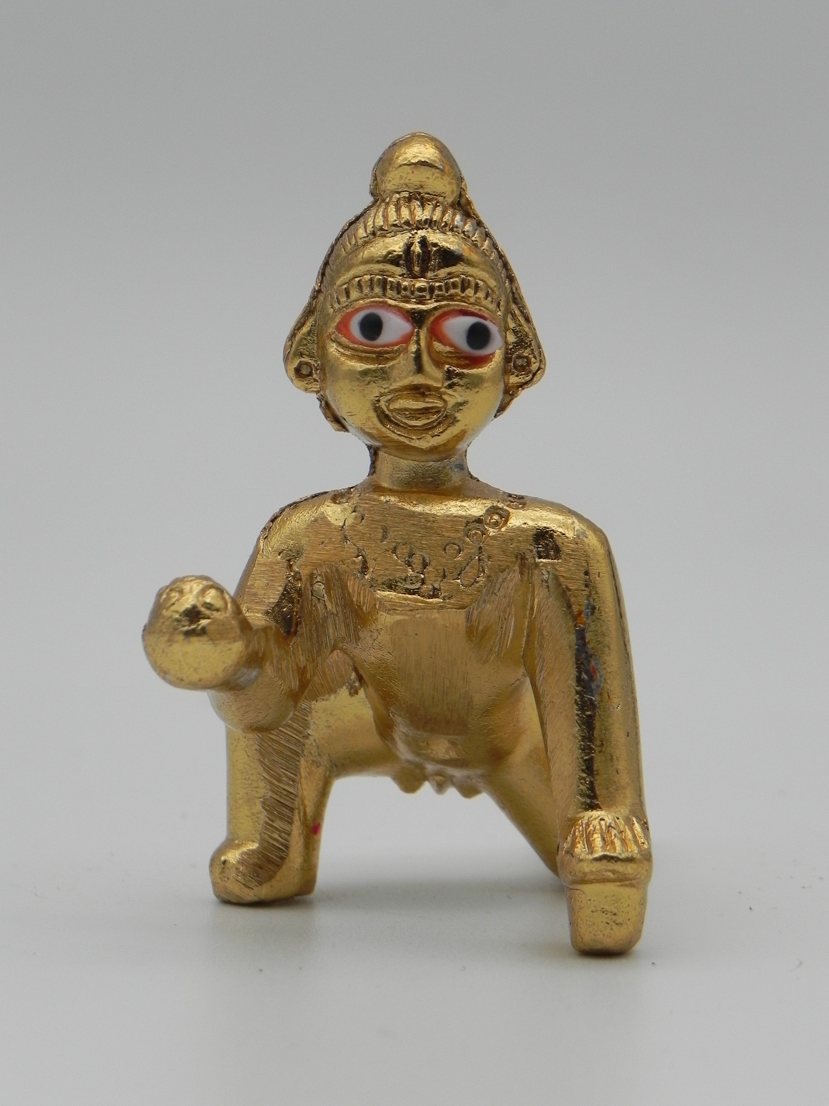 Brass laddu Gopal Idol / Ambergal Krishna