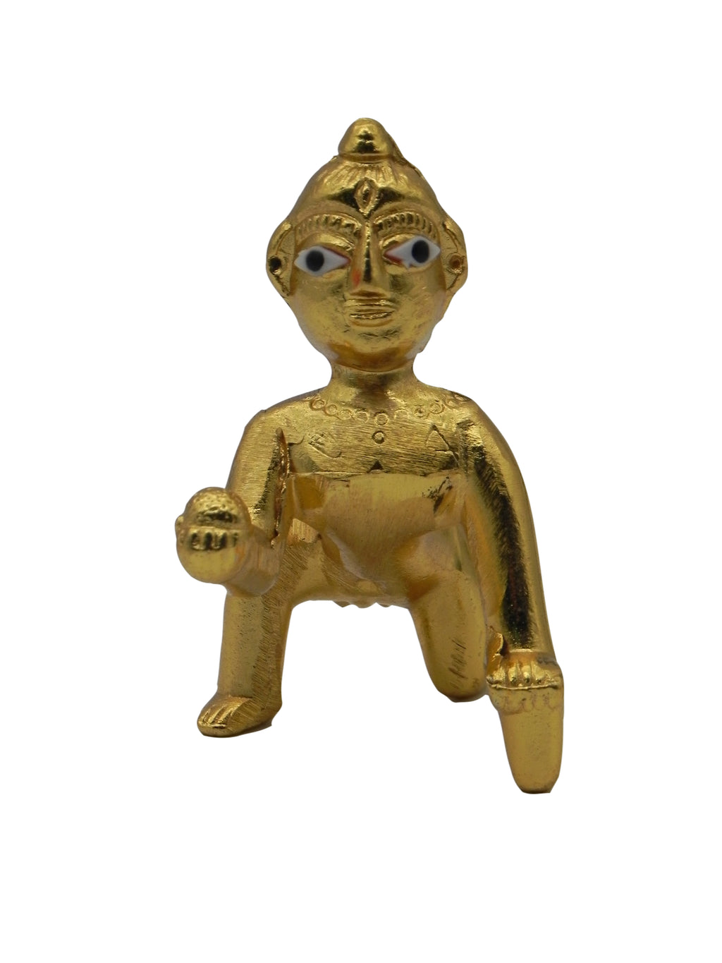 Brass laddu Gopal Idol / Ambergal Krishna
