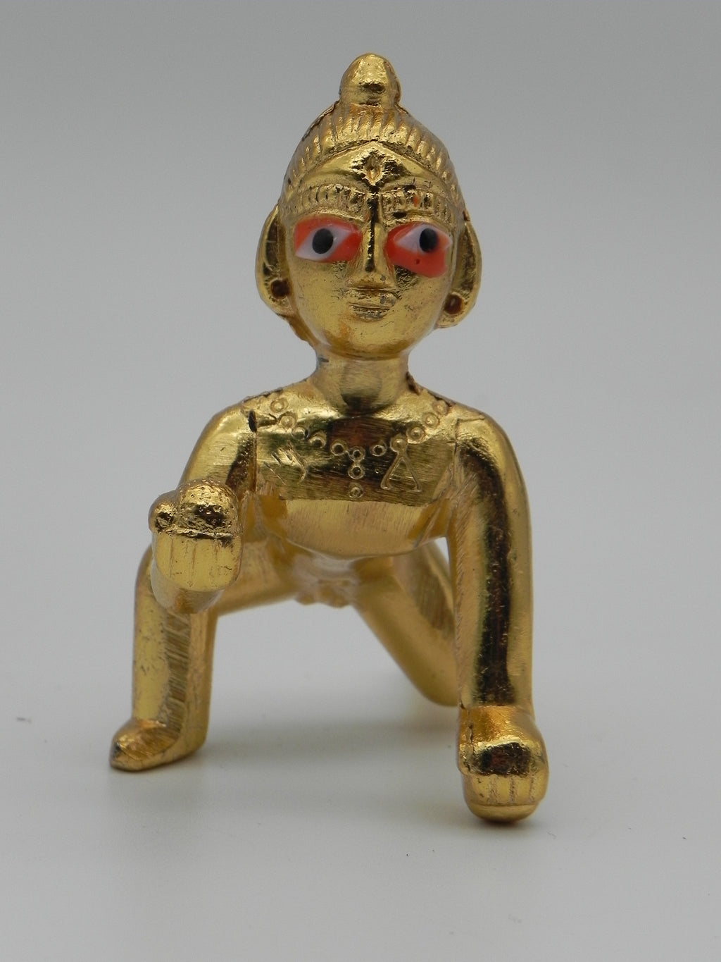 Brass laddu Gopal Idol / Ambergal Krishna