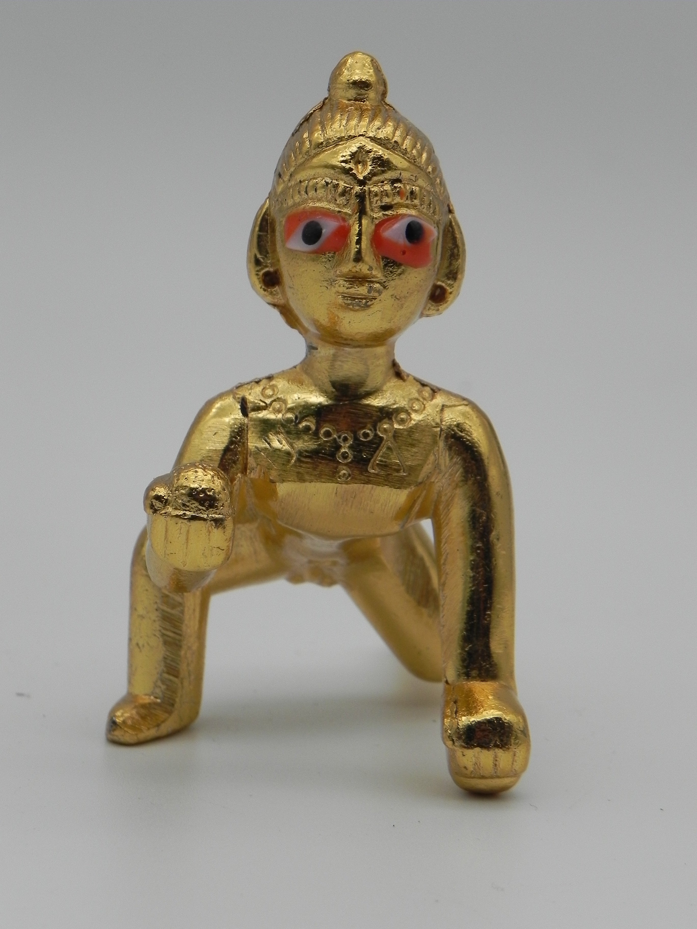 Brass laddu Gopal Idol / Ambergal Krishna