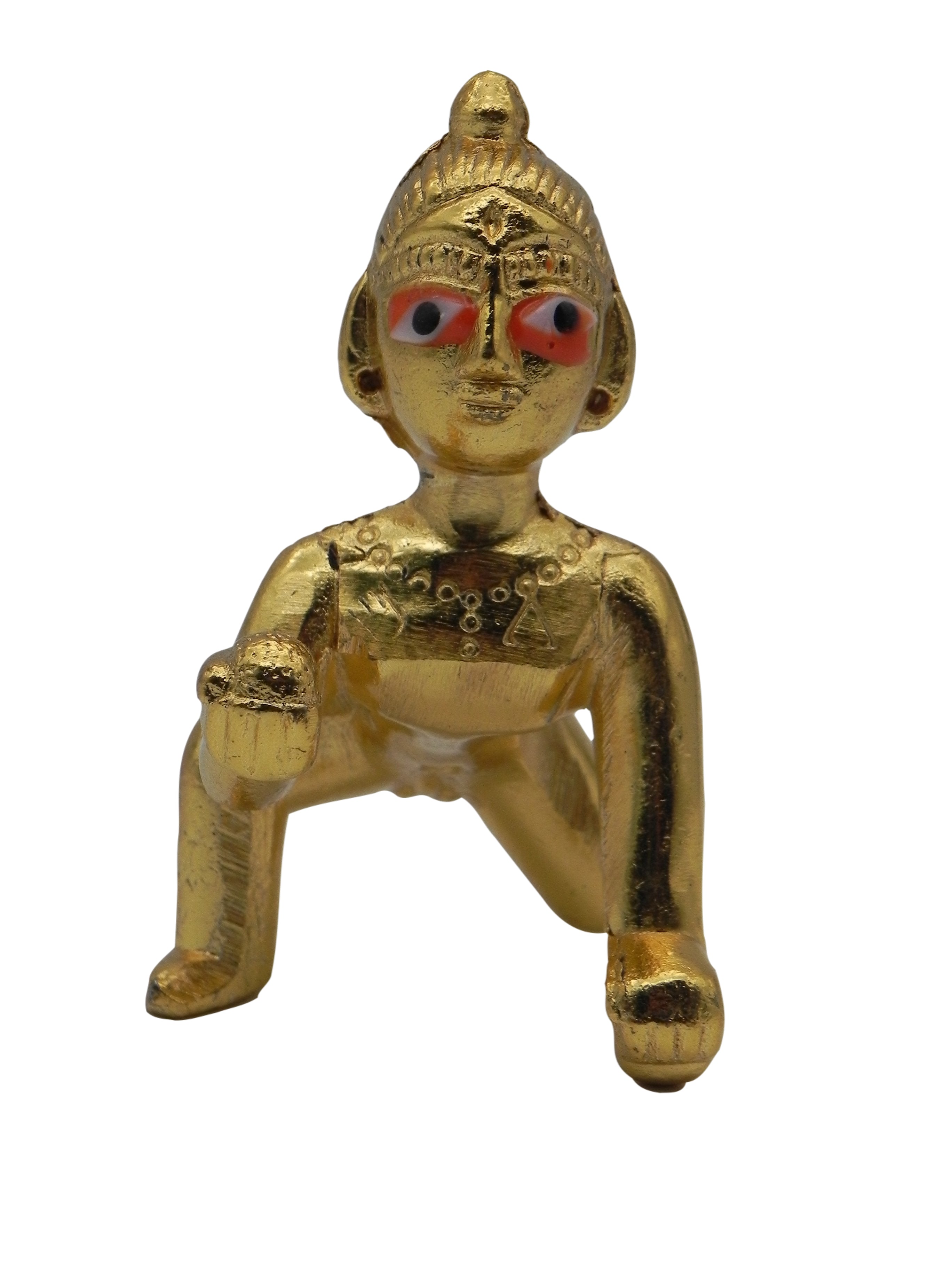 Brass laddu Gopal Idol / Ambergal Krishna