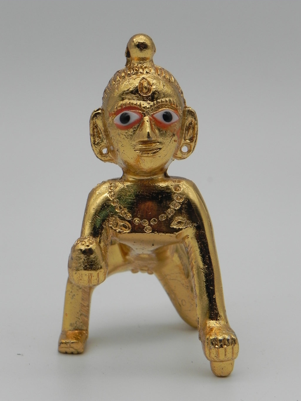 Brass laddu Gopal Idol / Ambergal Krishna
