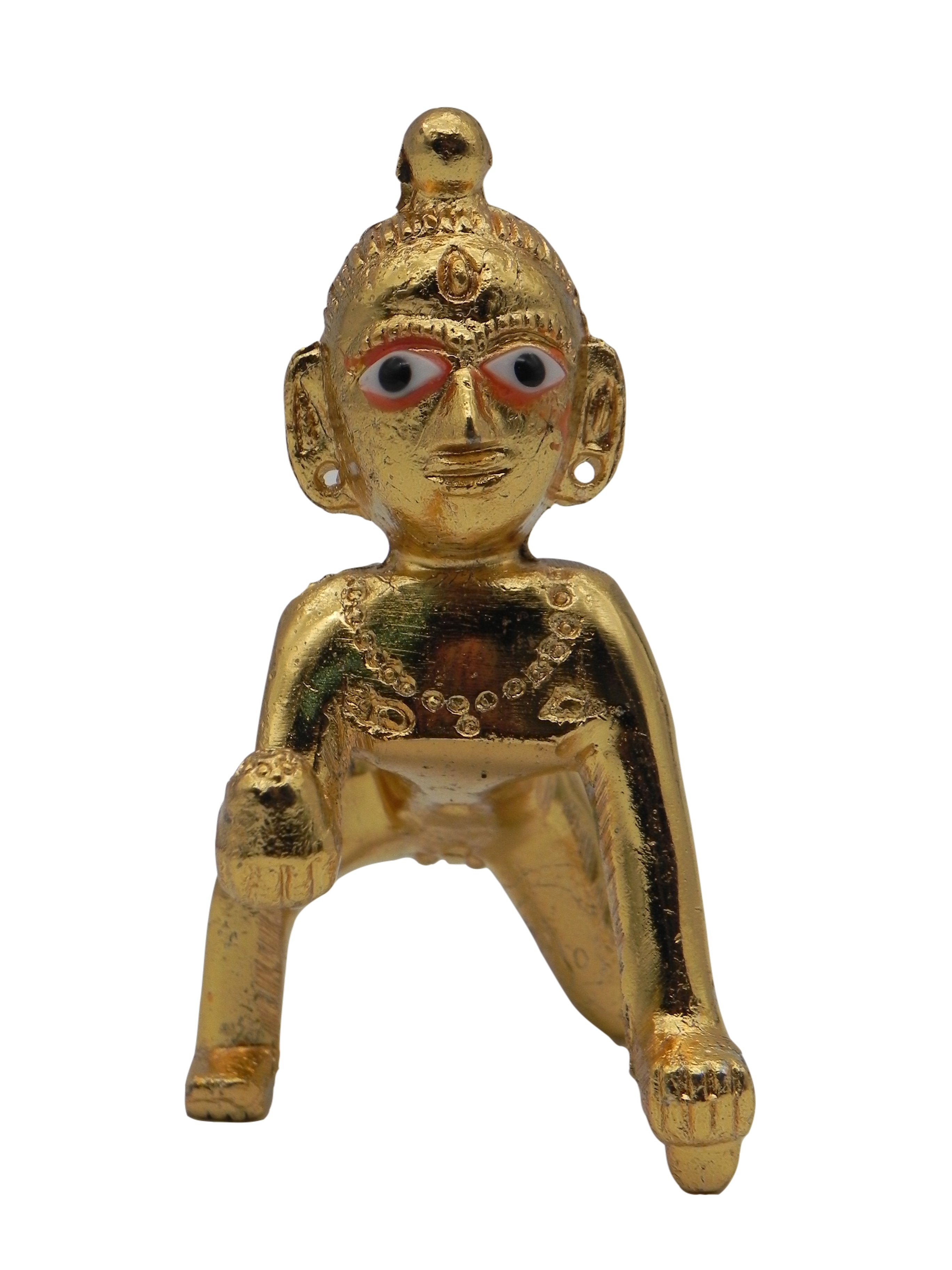 Brass laddu Gopal Idol / Ambergal Krishna