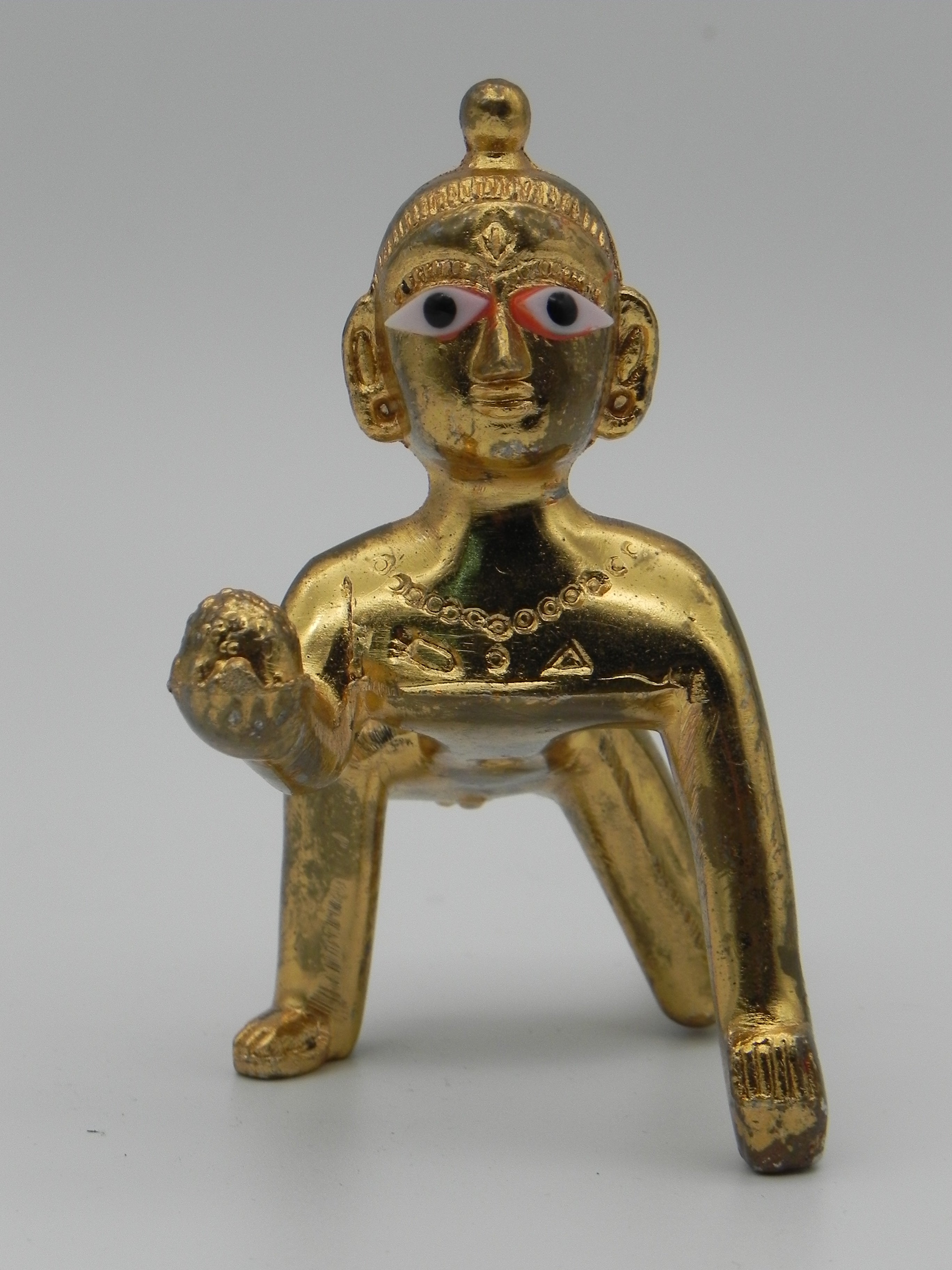 Brass laddu Gopal Idol / Ambergal Krishna