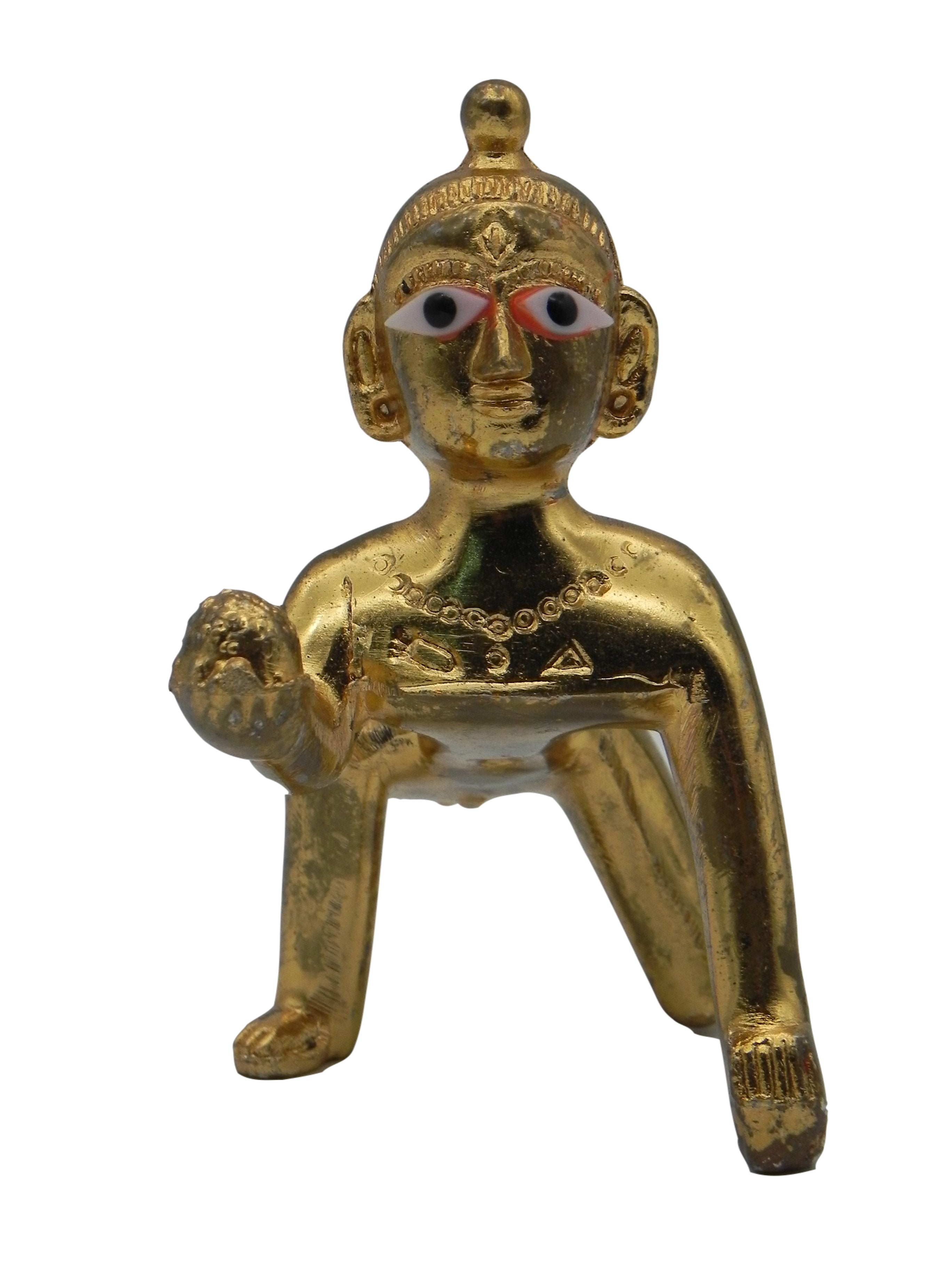 Brass laddu Gopal Idol / Ambergal Krishna