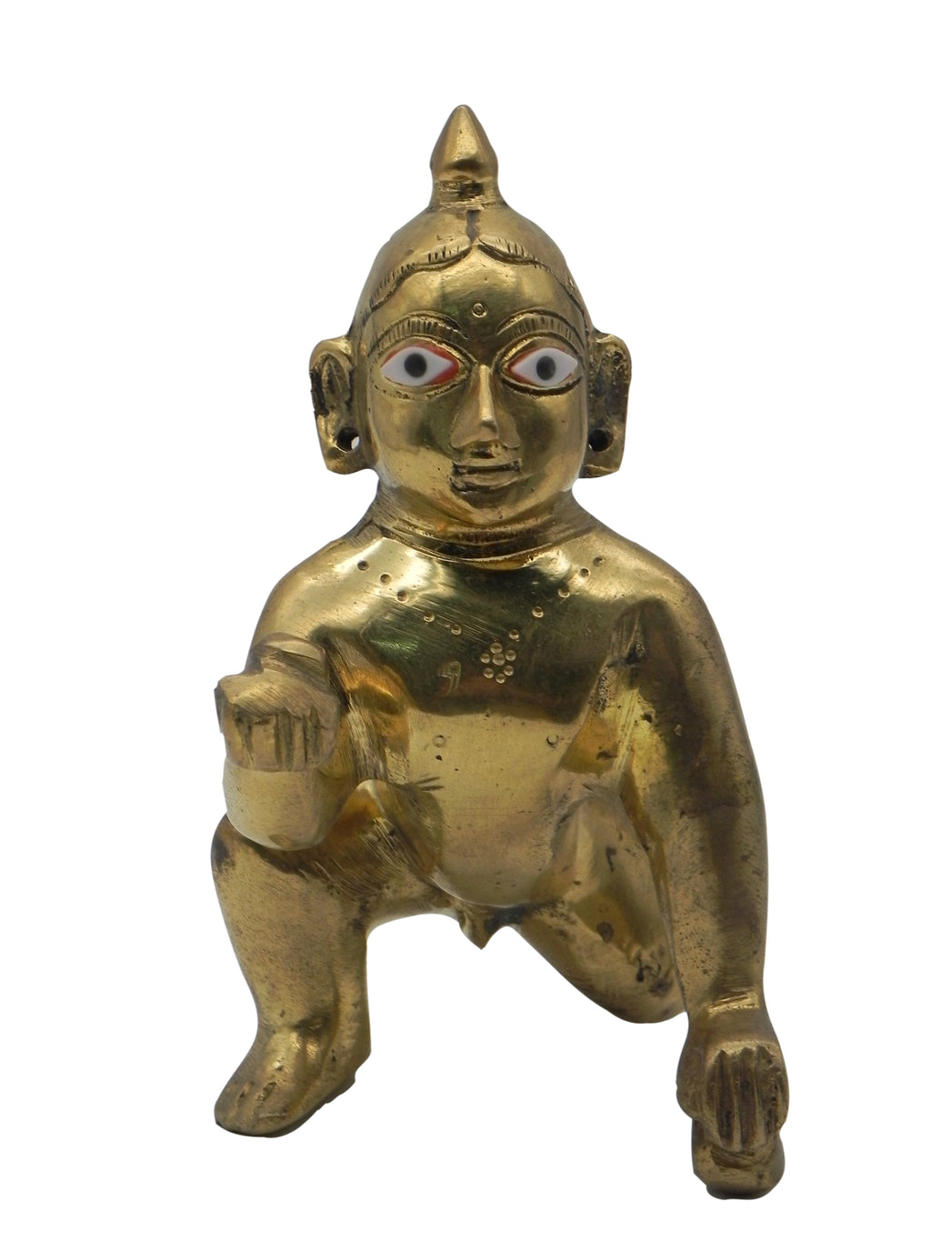 Brass laddu Gopal Idol / Ambergal Krishna