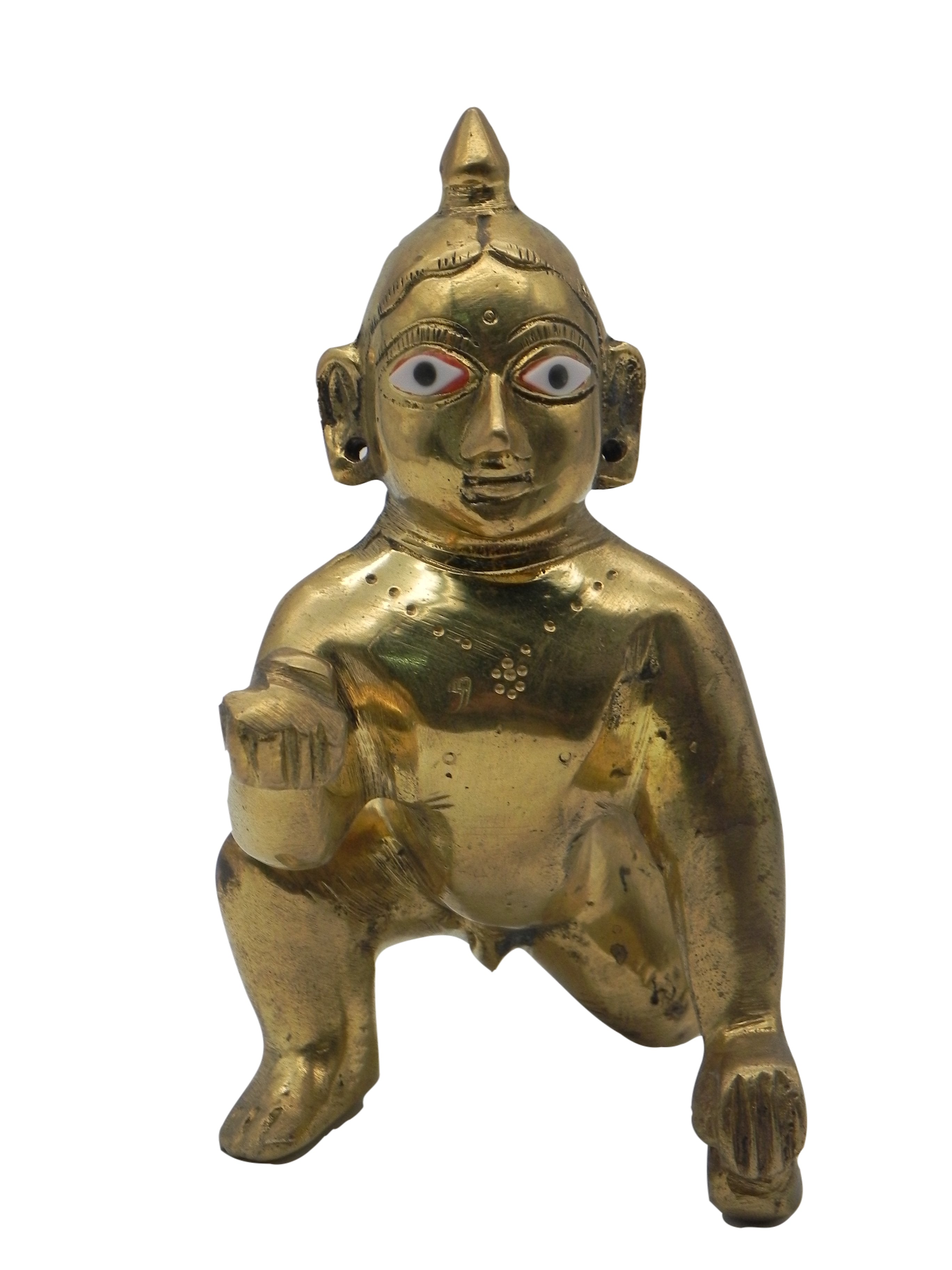 Brass laddu Gopal Idol / Ambergal Krishna