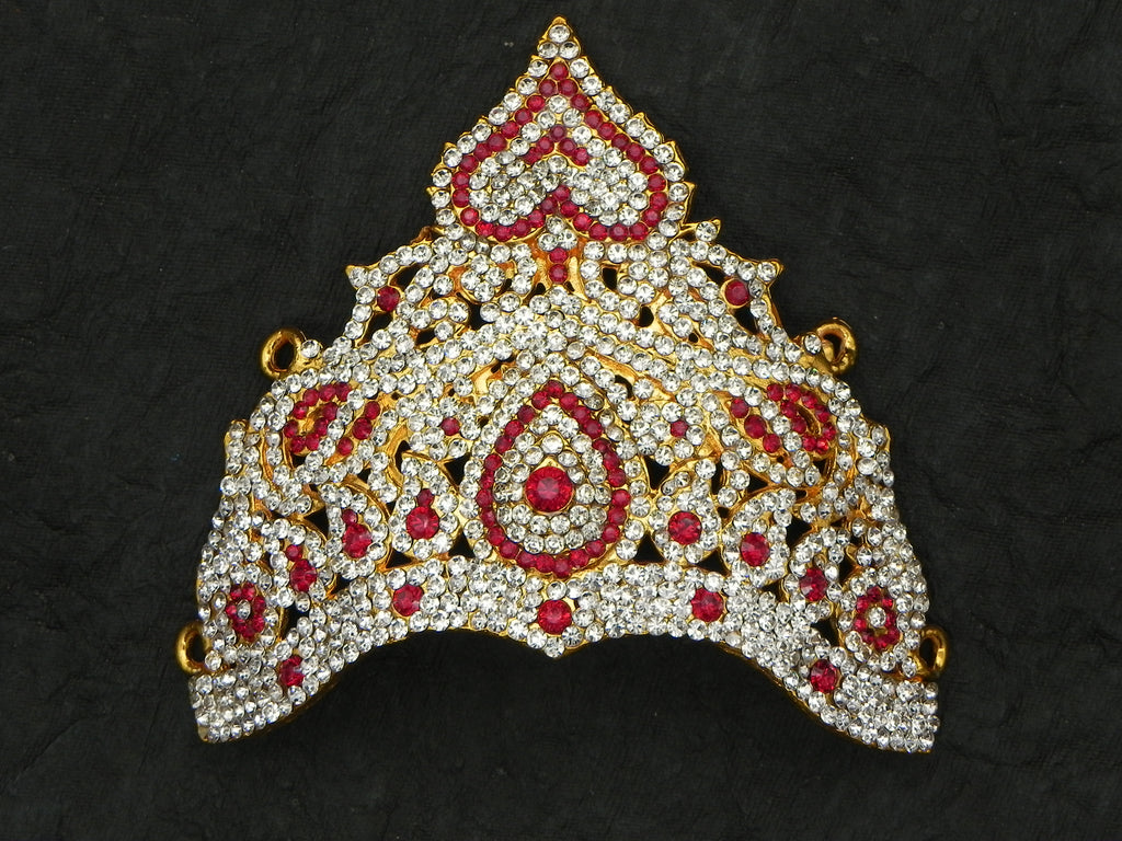 Stone Kirita - 4-Inch Traditional Deity Crown