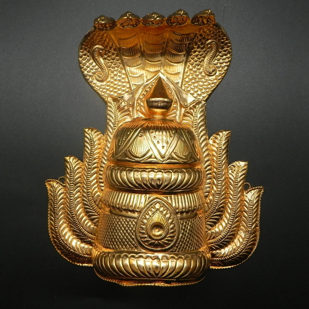 Jwalamuki keerita with Snake[ GOLD plated]