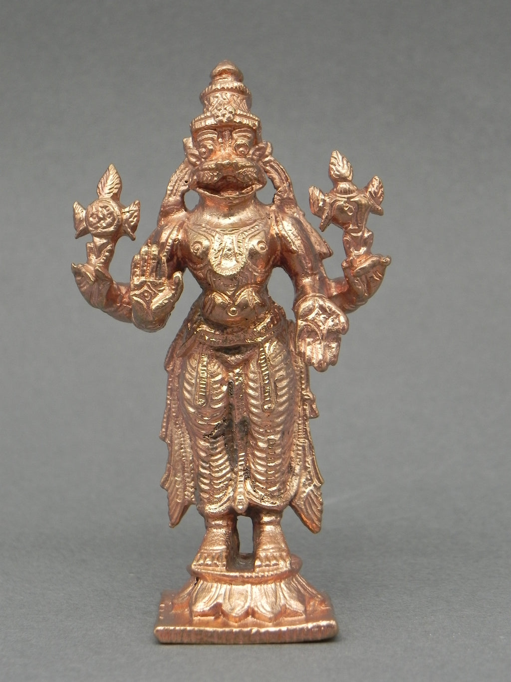 Pure Copper Hand Carved Dasavathara Set