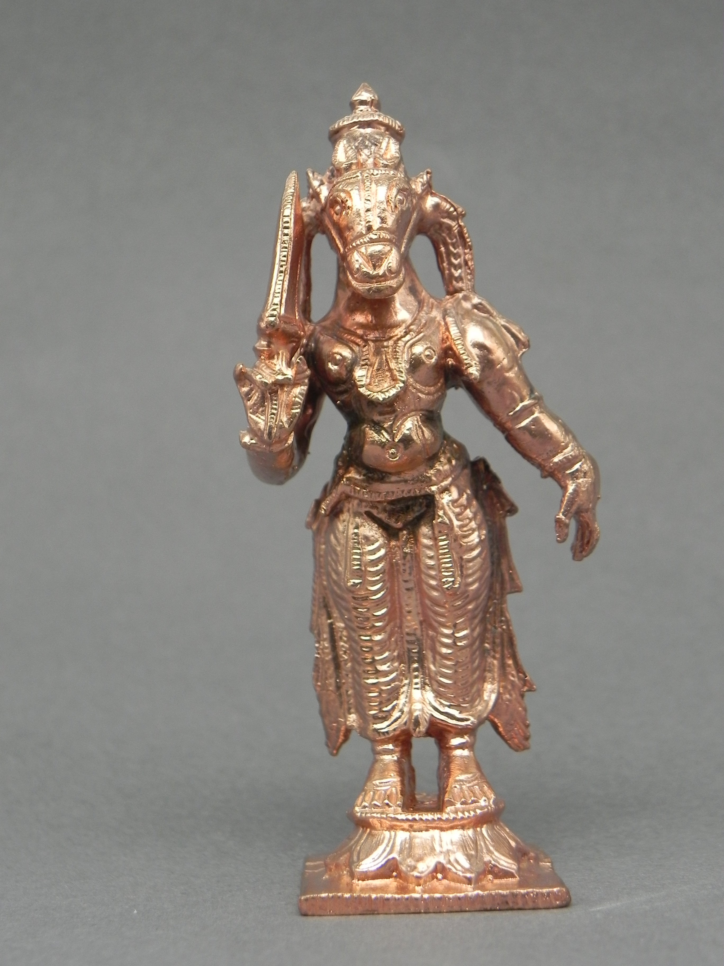 Pure Copper Hand Carved Dasavathara Set