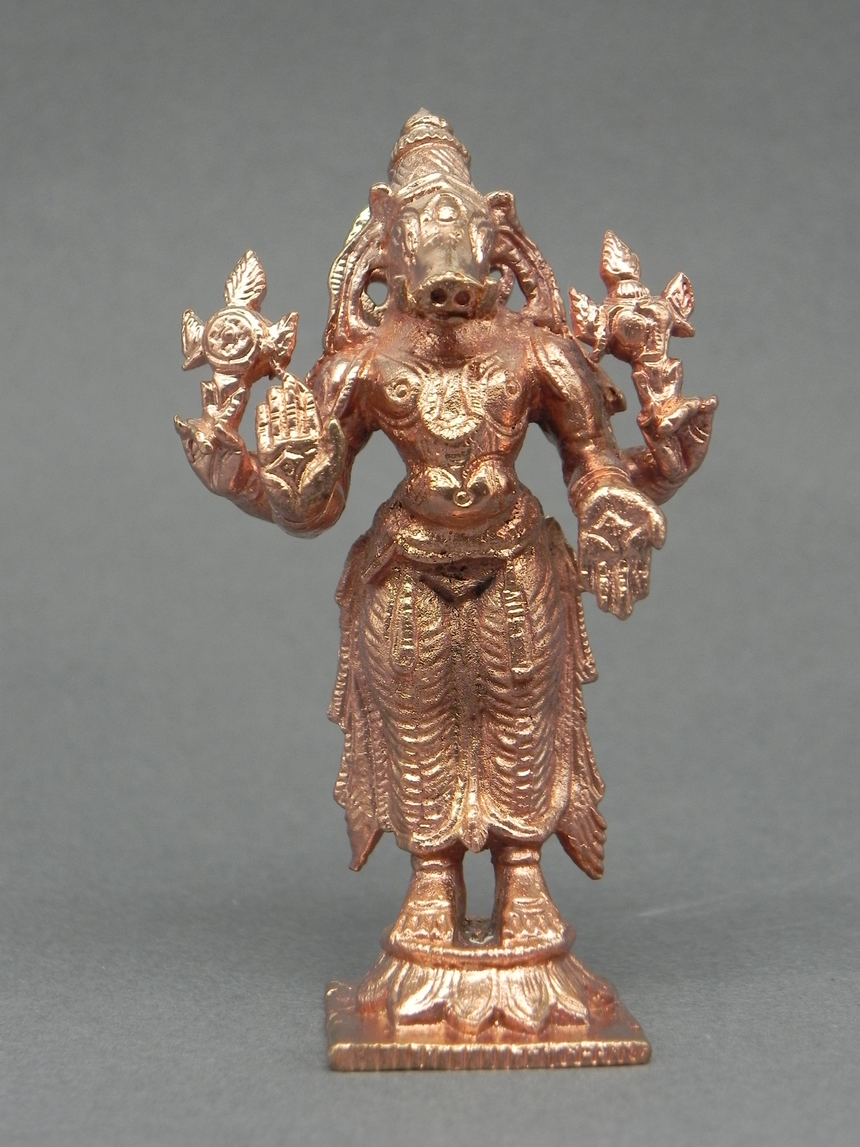 Pure Copper Hand Carved Dasavathara Set