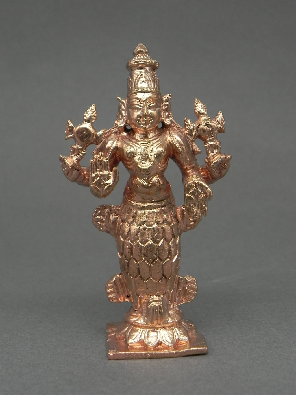 Pure Copper Hand Carved Dasavathara Set