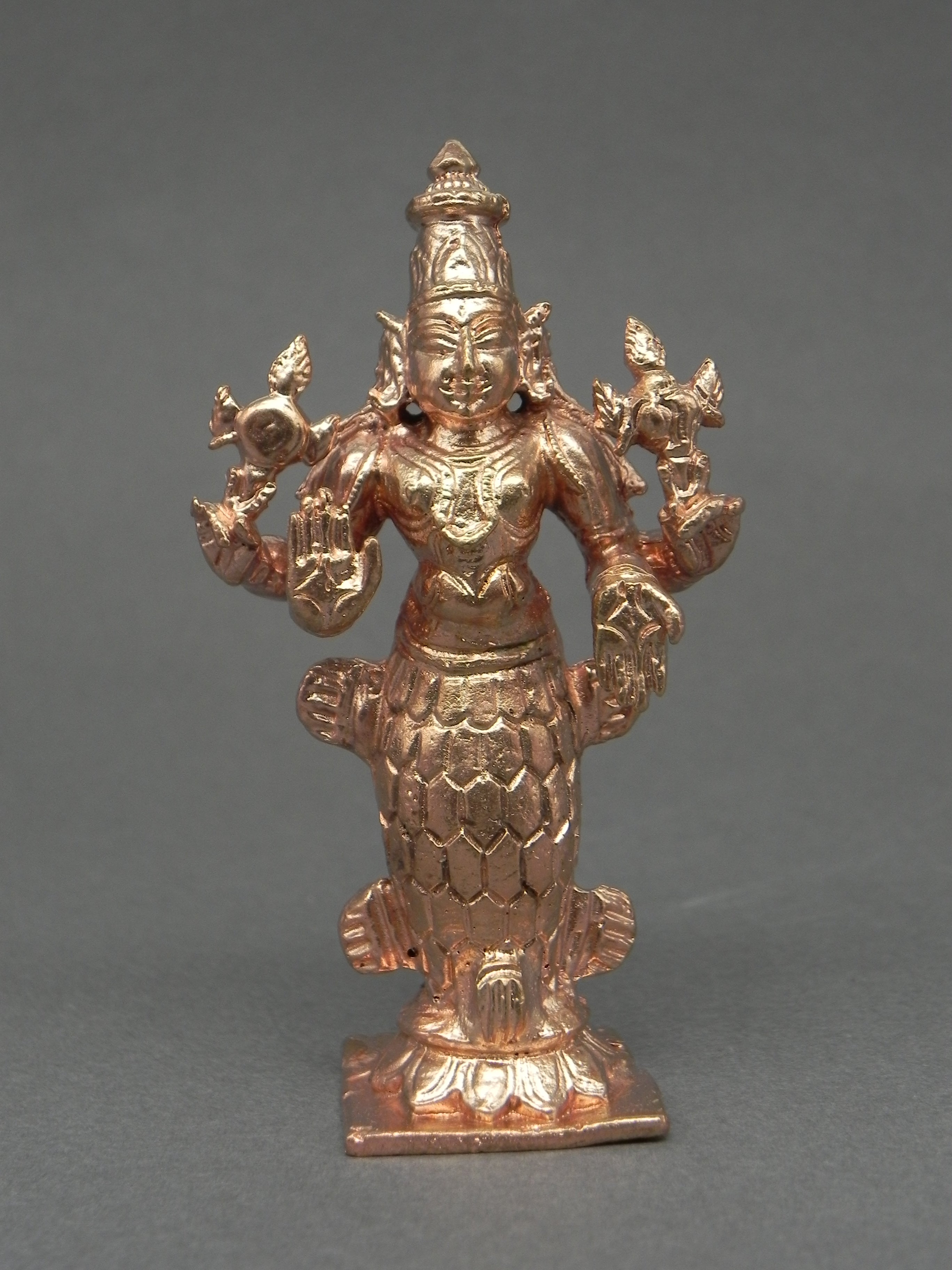 Pure Copper Hand Carved Dasavathara Set
