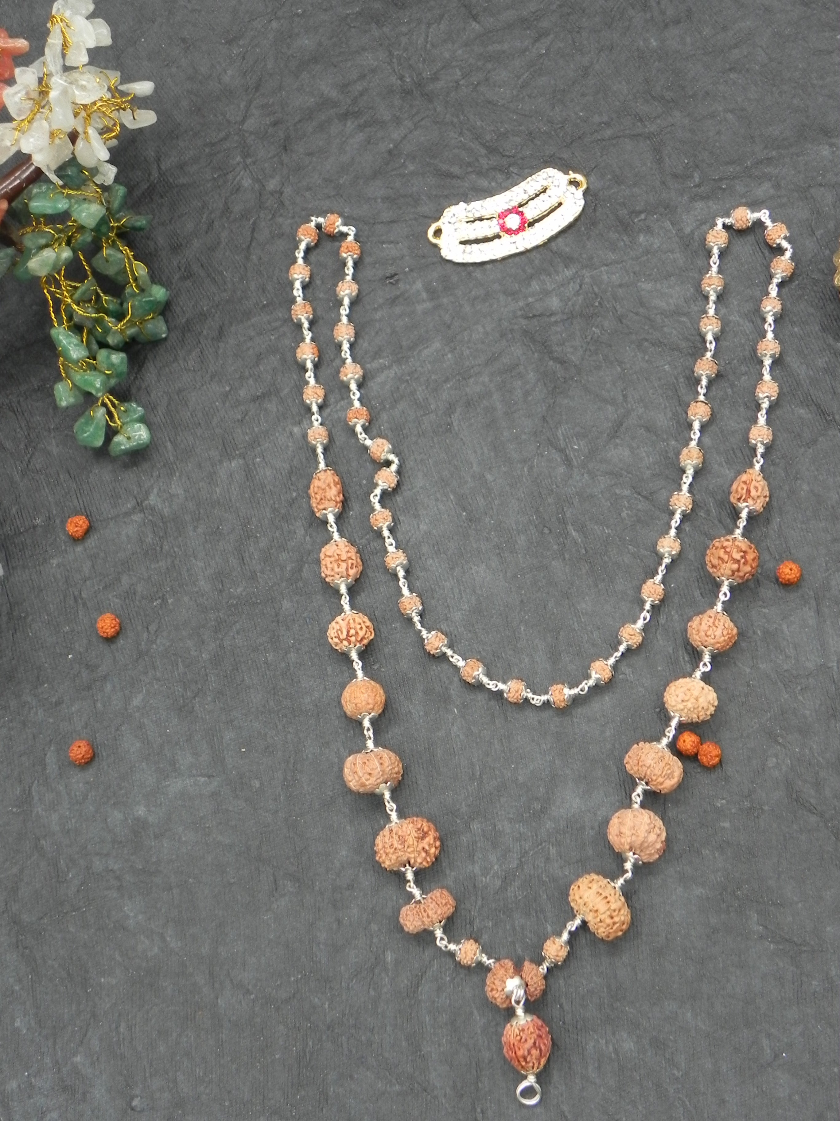 Pure Silver  Rudhrakshi Mala [ 54 Beads ]