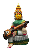 Decorated Saraswati Devi Idol with Veena [ Height-19 inches ]