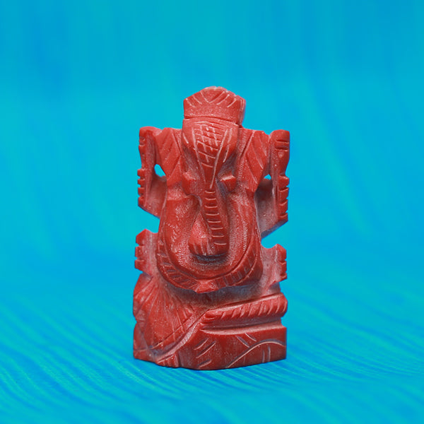 Coral Ganesh Idol 41 Gm