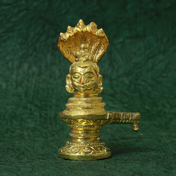 Brass Shiva with Shivling & Shes Naag Idol